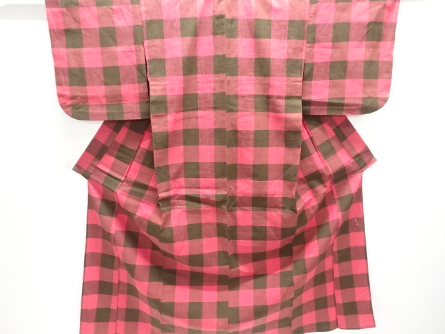 大正ロマン　ちぢみ単衣着物